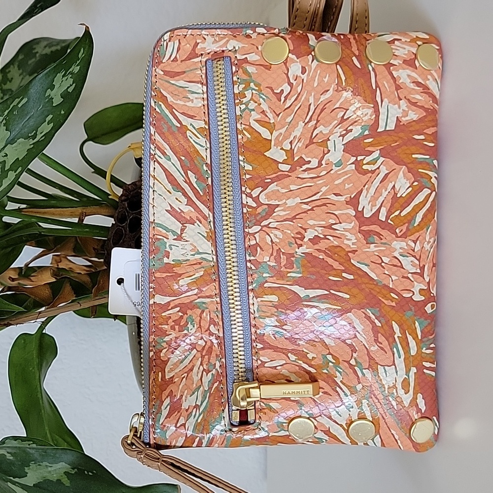 NWT Hammitt Nash SML Garden Party Brushed Gold Leather Crossbody Bag - Picture 4 of 15